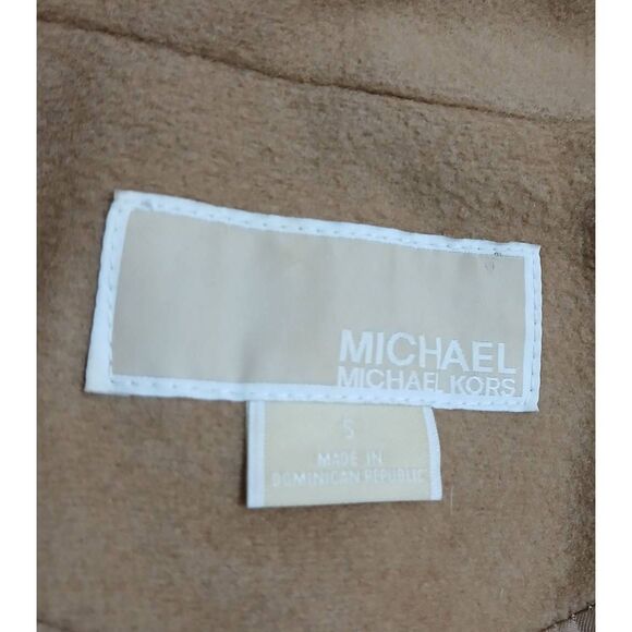 Michael kors womens small wool cashmere coat camel brown Cognac - Picture 7 of 9